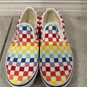 Vans Multicolor Checkered Kids Slip-On Sneakers